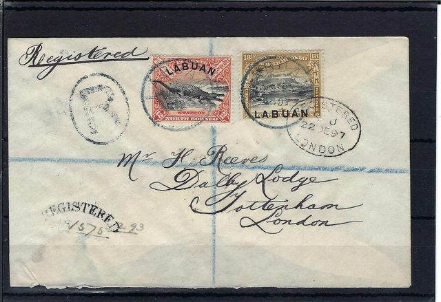 Image of Labuan SG 95a,96a FU British Commonwealth Stamp